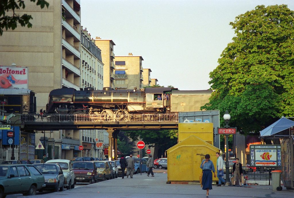 Train vapeur Petite Ceinture Avenue de Vincennes