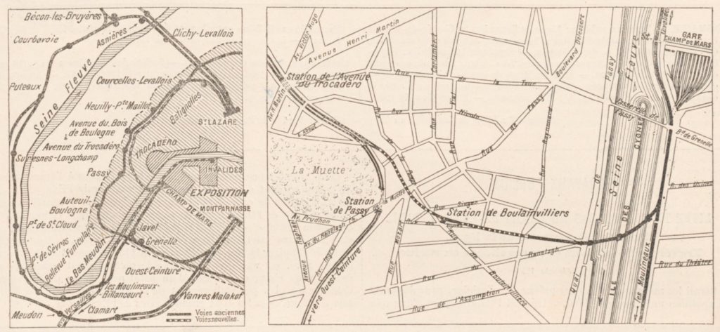 Desserte gare Champ de Mars Petite Ceinture