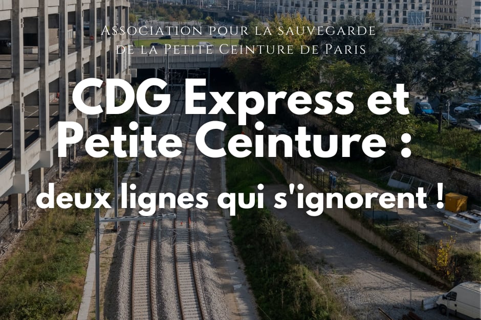 CDG Express Petite Ceinture deux lignes qui s'ignorent