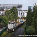 État de la PC : une base travaux du RER C sur la Petite Ceinture… desservie par le rail !